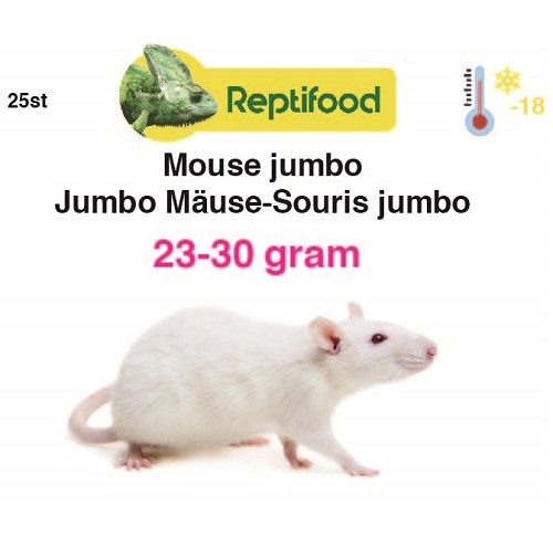 Diepvries muis jumbo 23-30 gram 25 st.